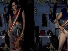 Indian bhabhi's solo pussy show in a video
