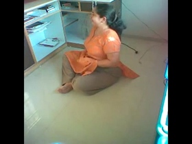 Office workers get down and dirty in the break room