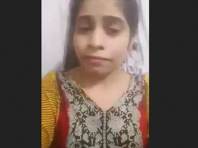 A woman in a costume making a video for her partner