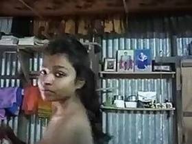 Steamy maid indulges in a live rendezvous with a lover