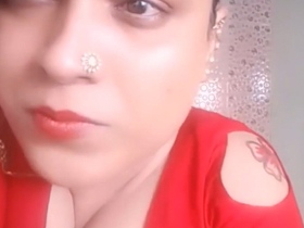 Desi aunty video chat with her lover in HD