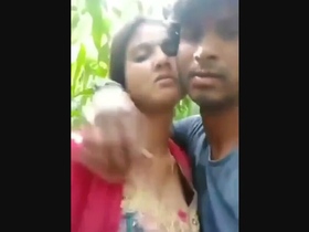 Outdoor sex in the jungle with a lover