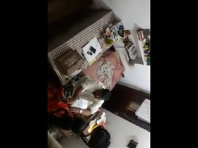 Office colleague's boobs in tight blouse get pressed