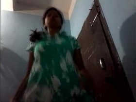Big-busted Mallu teen getting naked in the bedroom