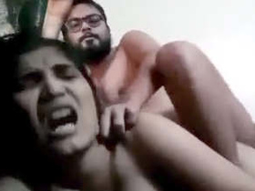Wife's loud cries of pleasure as husband uses his skills to give her a harder fuck