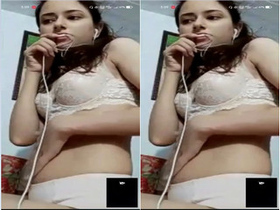 Exclusive video of pretty Indian girl masturbating with pleasure