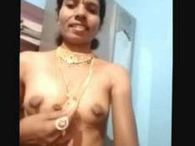 Telugu aunty flaunts her big boobs and pussy in traditional jewellery