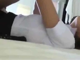 Indian college girl's blue film features her bf in action