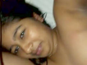 Desi girlfriend with big boobs gets her tits sucked and shows her nude body