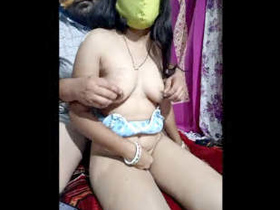 Indian couple enjoying themselves intimately