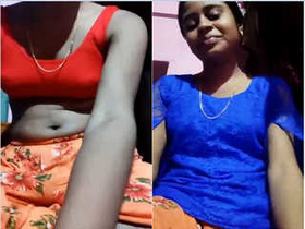 Exclusive video of a cute Indian girl stripping and exposing her boobs
