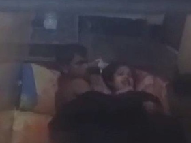 Desi couple's real sex video captures their hidden camera fucking