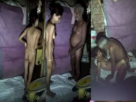 Indian housewife and father-in-law engage in incestuous sex in Dehati video