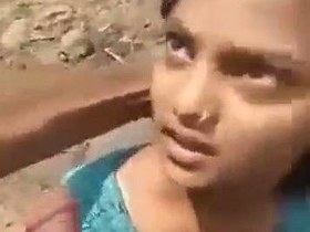 Outdoor cock sucking and fucking in Indian sex video