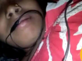 Cute desi girl with brown hair in vc video