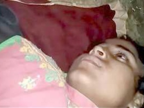 Desi wife's sensual lovemaking in the moonlit village