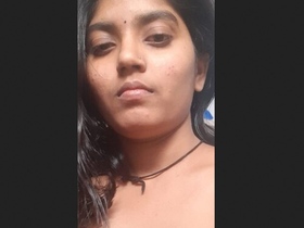 A sexy and aroused girl displays her physique