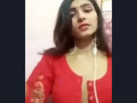 Beautiful desi girl flaunts her curves in front of her boyfriend on Valentine's Day