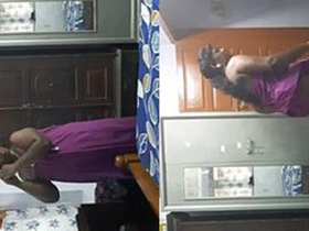 Tamil wife undresses and changes into sexy lingerie