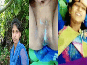 Desi teen gets wild in the jungle with MMS
