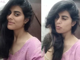 A stunning naked desi girl flaunts her body in a solo video