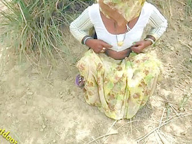 Village aunty exposes her intimate parts in the open air