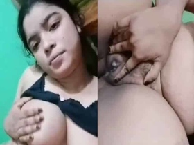 Bangladeshi babe with big boobs flaunts her body parts and gets fucked