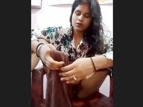 Desi homemaker seduces with a live performance in village
