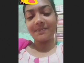 Cute girl with big boobs gets naughty on camera