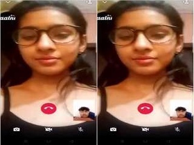 College girl gets naughty on video call