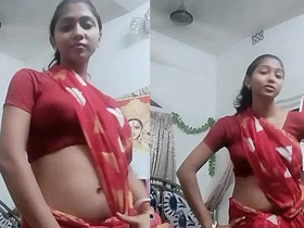 Princess Rakhis hot belly dance with chubby wife