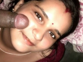 Husband enjoys boobies of his wife