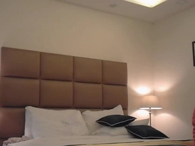 A couple from Delhi enjoys their stay at a new hotel