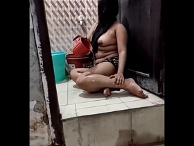 Asian housewife's sensual shower: a teaser video