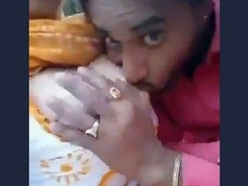 Desi babe enjoys a loving sucking from her boyfriend's dad