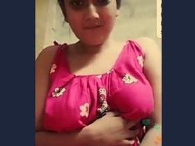 Desi wife showcases her small breasts in intimate video