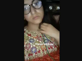 Young Pakistani girl flaunts her breasts and teases in a seductive manner