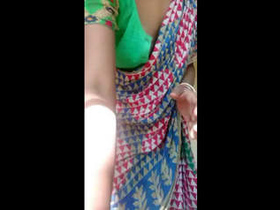 Desi aunty goes nude in the village