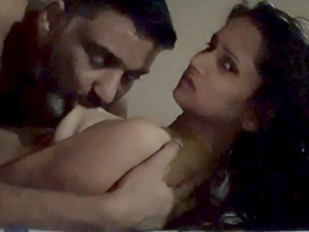 Indian beauty moans as she gets anal from an old man