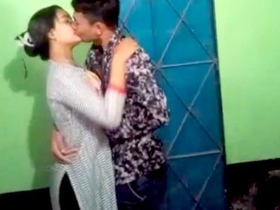 Desi couple gets frisky in a rustic setting