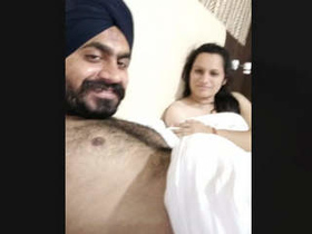 Punjabi couple's hotel room encounter with audio