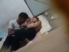 Indian couple caught in the act of lovemaking by a spy camera