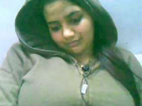 Indian college girl Zoya's webcam show