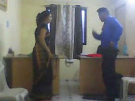 Full-length video of mature bhabhi having sex with young lover in office